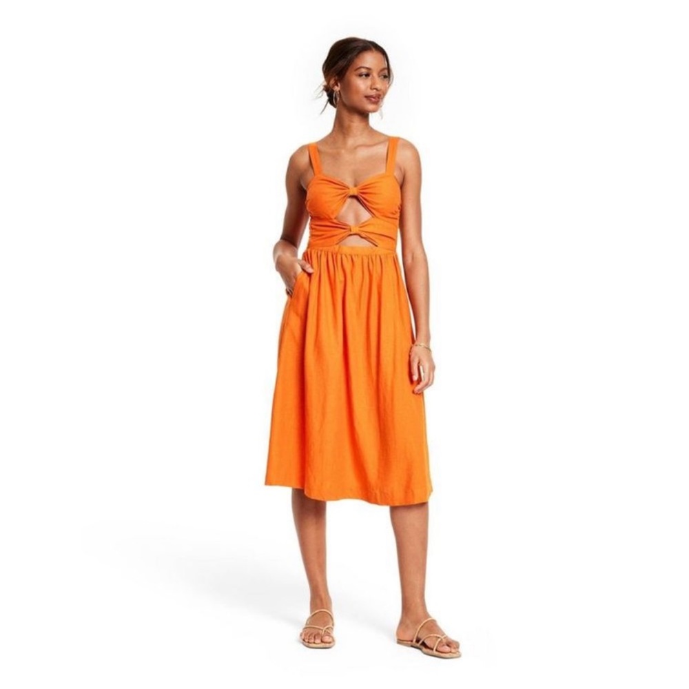 FeNoel x Target Orange dress size small